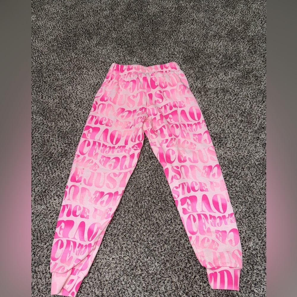 Justice pink sweat pants - Picture 4 of 5